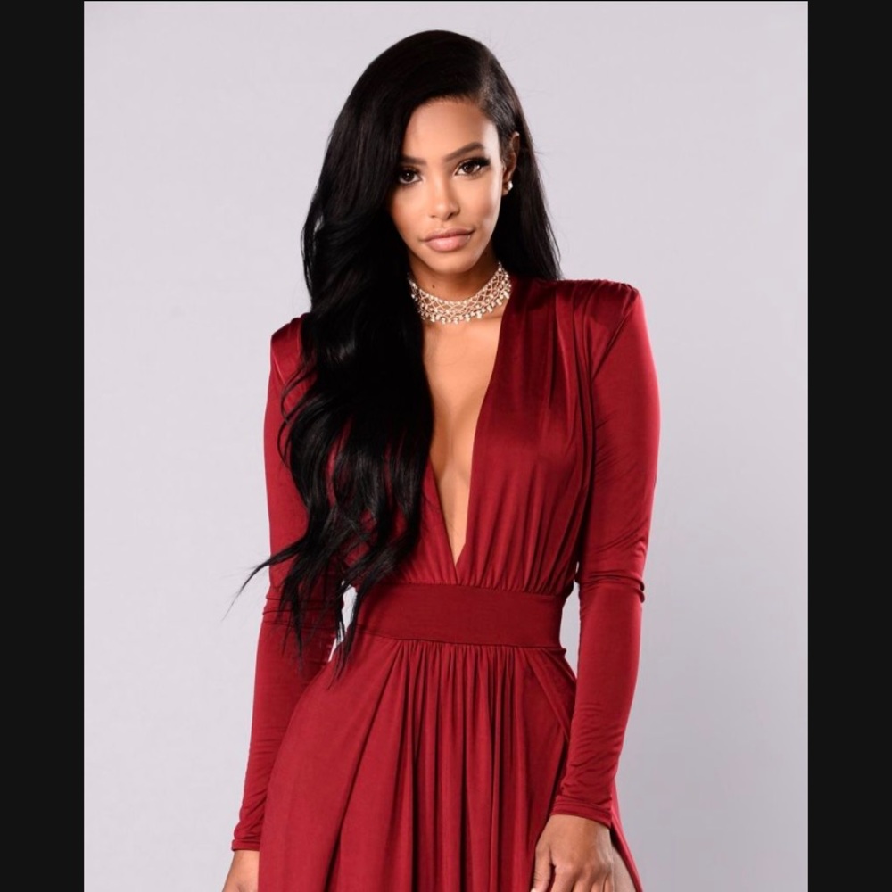Spree Dress - Burgundy Fashion Nova X-Small/Small
